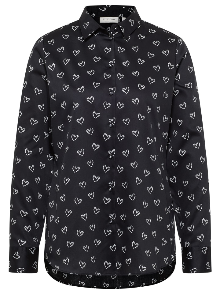 

Блузка REGULAR FIT черного цвета Eterna