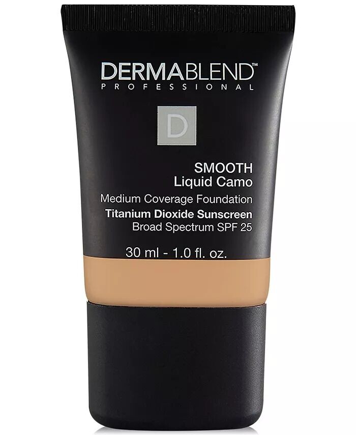 

Гладкая жидкая камуфляжная основа, 1 унция Dermablend, цвет 40W Sienna