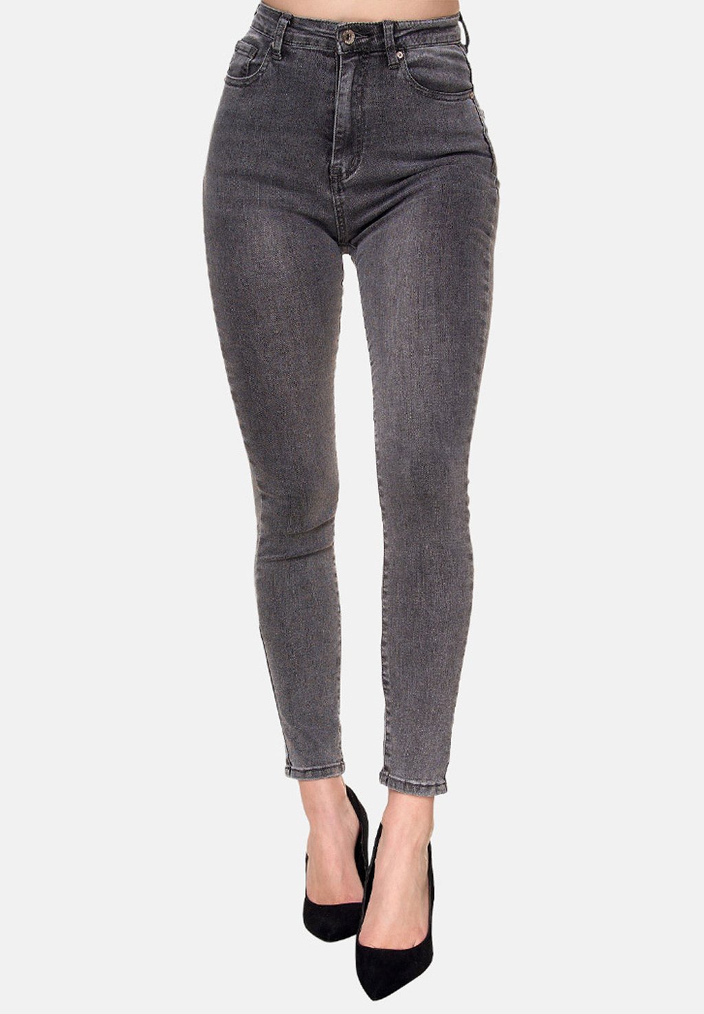 

Джинсы скинни HIGHWAIST Elara, темно-серый