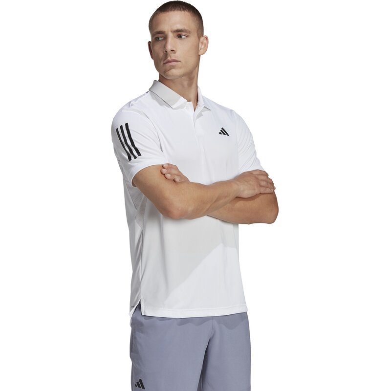 Поло-Клуб теннис с тремя полосками Adidas, белый — фото 4