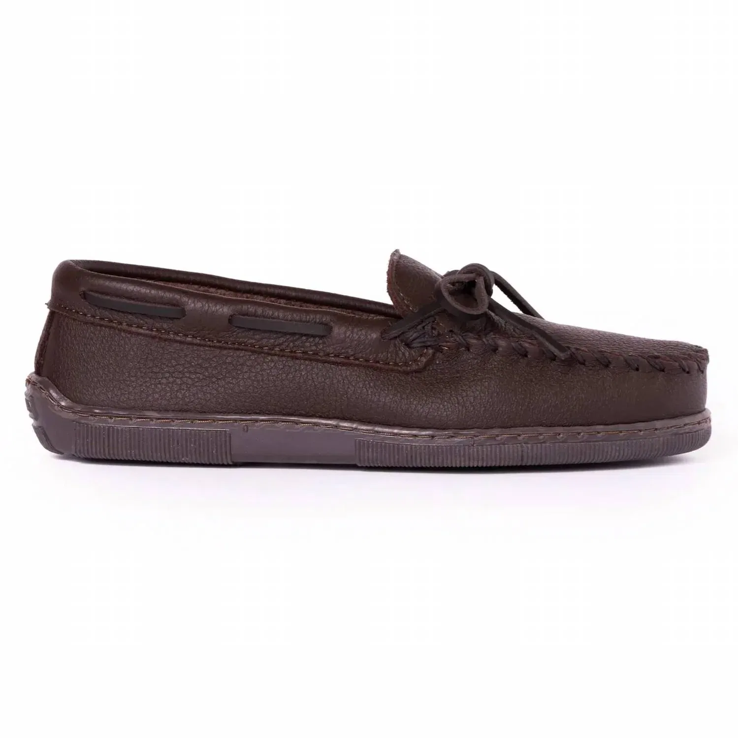 Мужские классические мокасины из лосиной кожи, шоколадного цвета Minnetonka, Chocolate