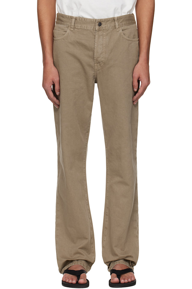 

Карлайл джинсы The Row, цвет taupe