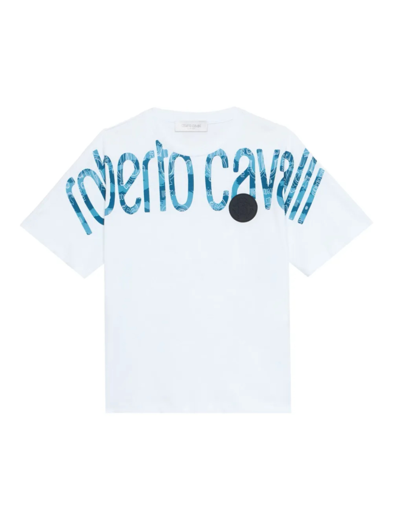 

Футболка с логотипом Roberto Cavalli Junior, белый