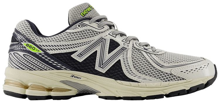 

Кроссовки New Balance 860v2 'White Black Neon', белый