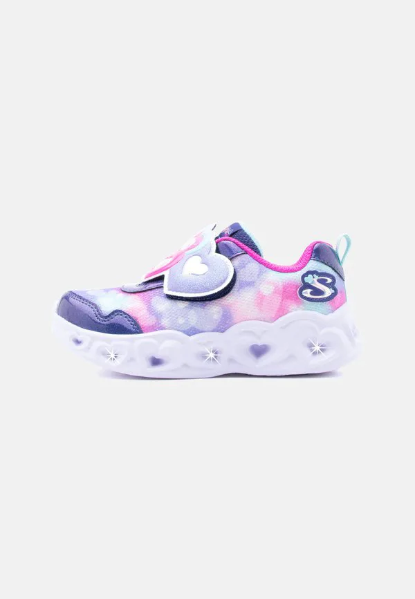 Кроссовки heart lights Skechers, Navy Sparkle/Hot Pink