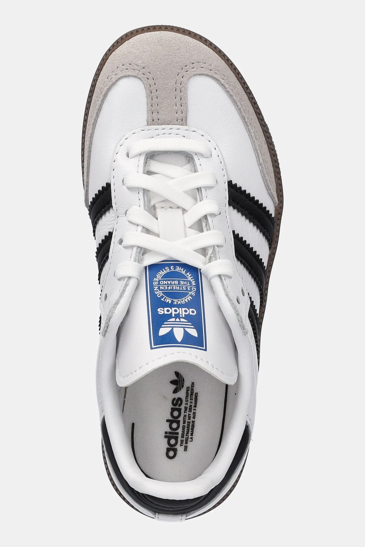Кожаные кроссовки SAMBA OG Adidas Originals, белый — фото 4