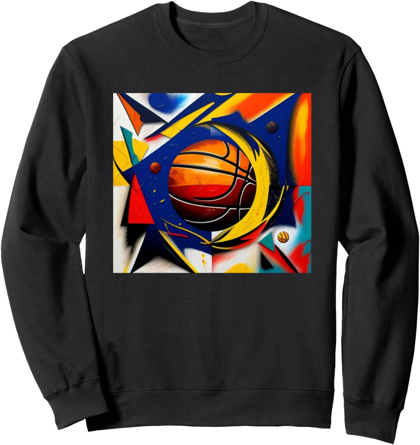 

Толстовка с изображением баскетбольной команды, спортивного мотива, красочного мяча, для любителей баскетбола Basketball - Sport Gift Men Women Kids Boys Girls, черный