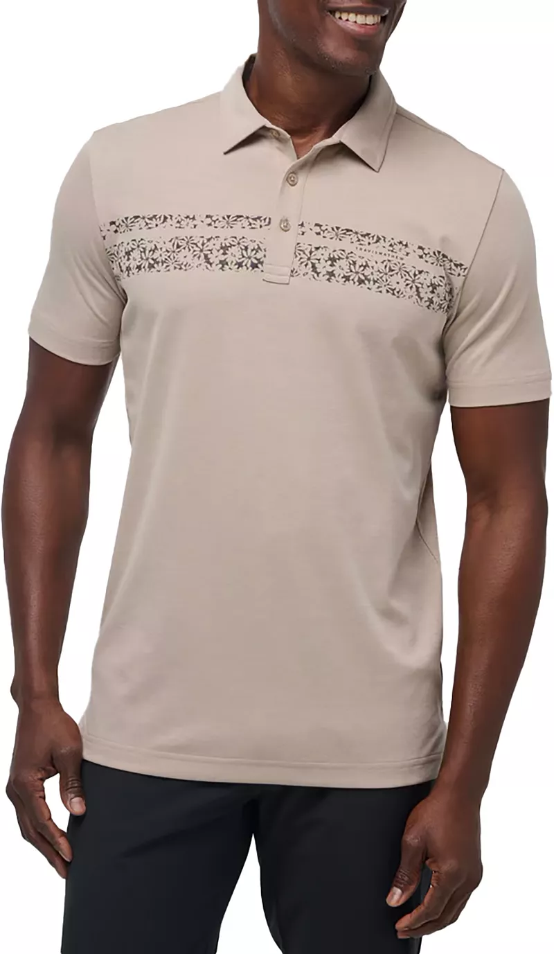 

Мужская футболка-поло для гольфа TravisMathew Deserted Cove, цвет Oxford Tan