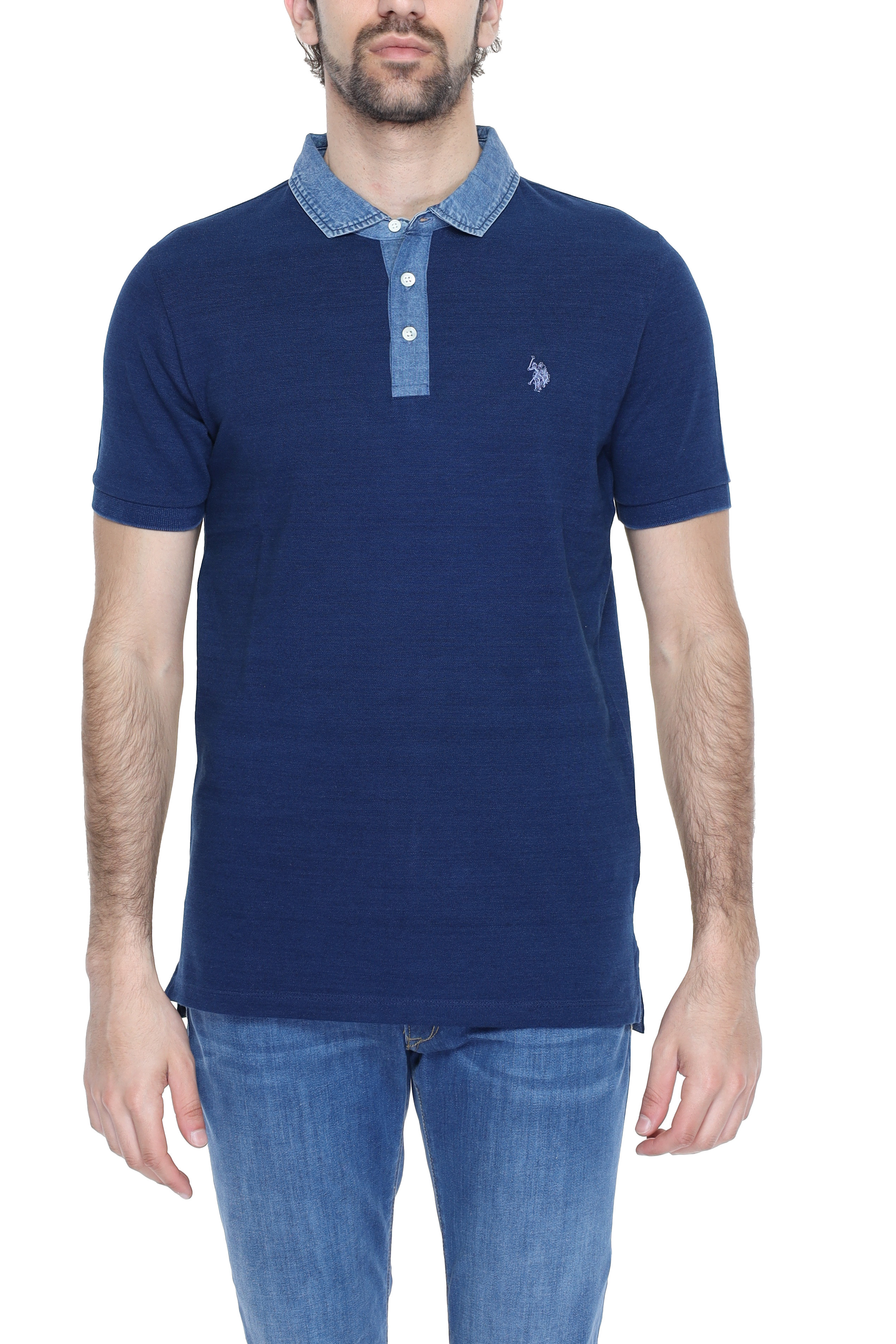

Поло U.S. Polo Assn., синий