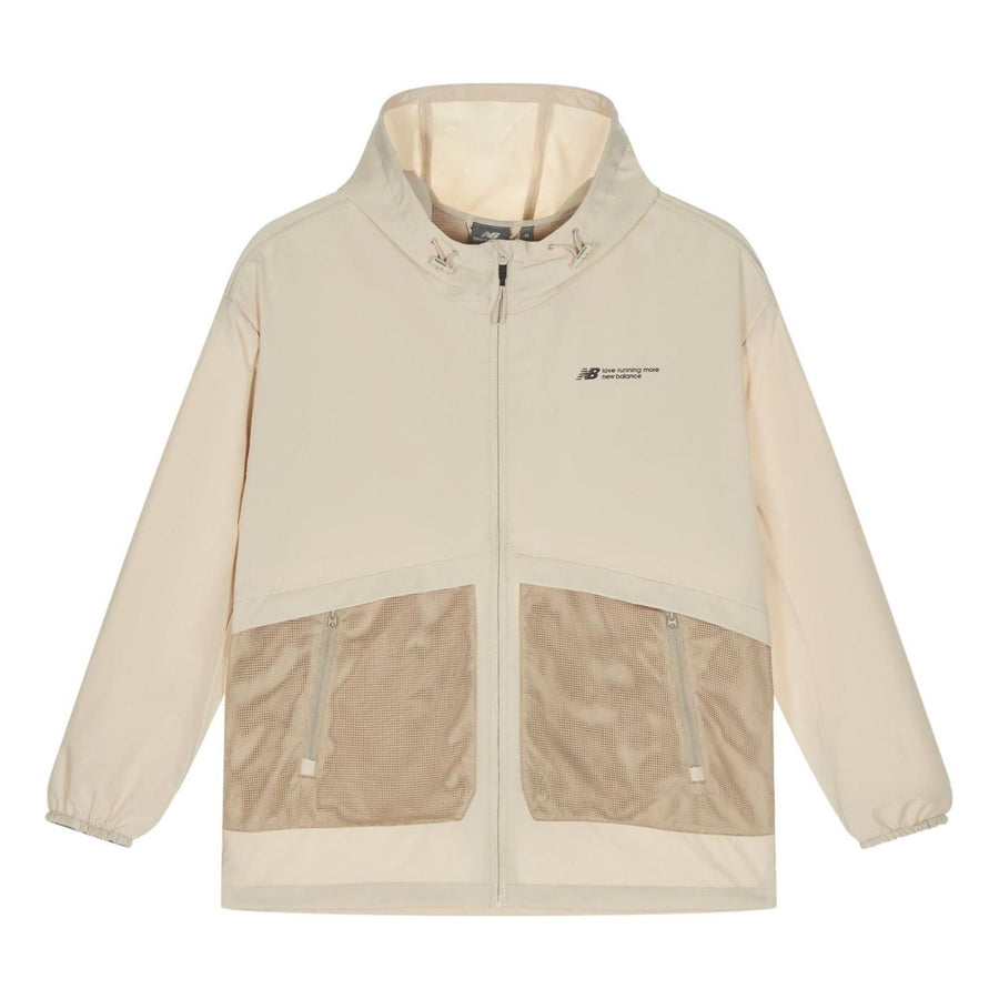

Куртка New Balance Woven Hooded Jacket 'Beige', бежевый