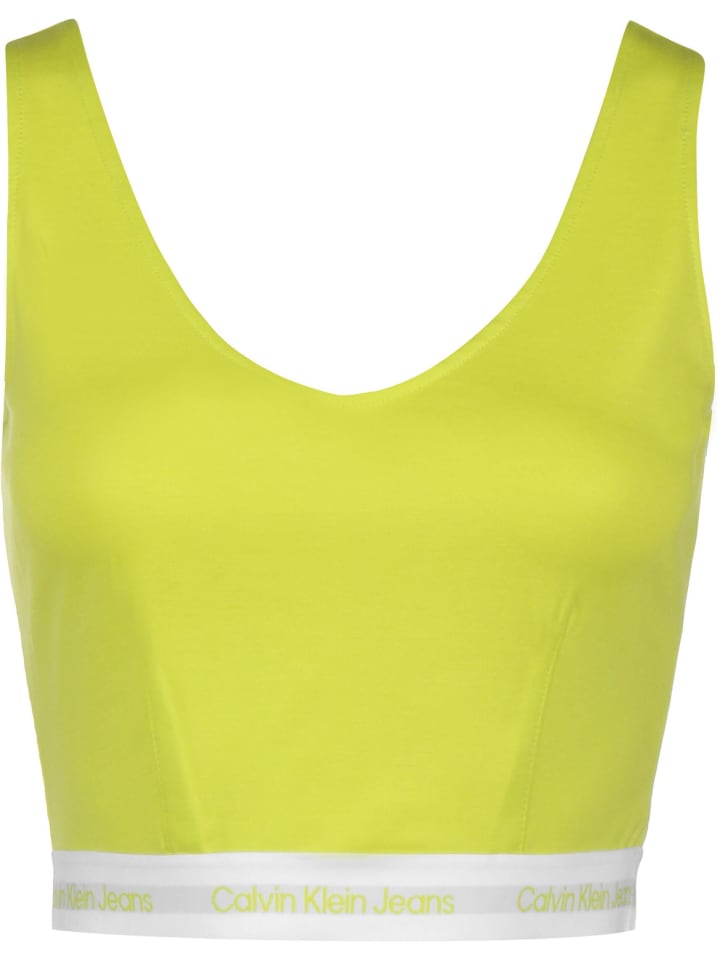 

Топ Calvin Klein, цвет lemon lime