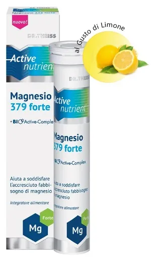 

Dr. Theiss Active Nutrient Magnesium 379 Forte, добавка минеральных солей, 20 таблеток, добавка минеральных солей