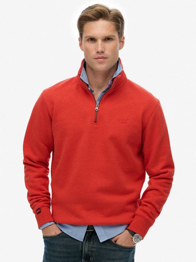 

Джемпер с молнией до половины Essential Logo Superdry, Cinnabar Orange Marl