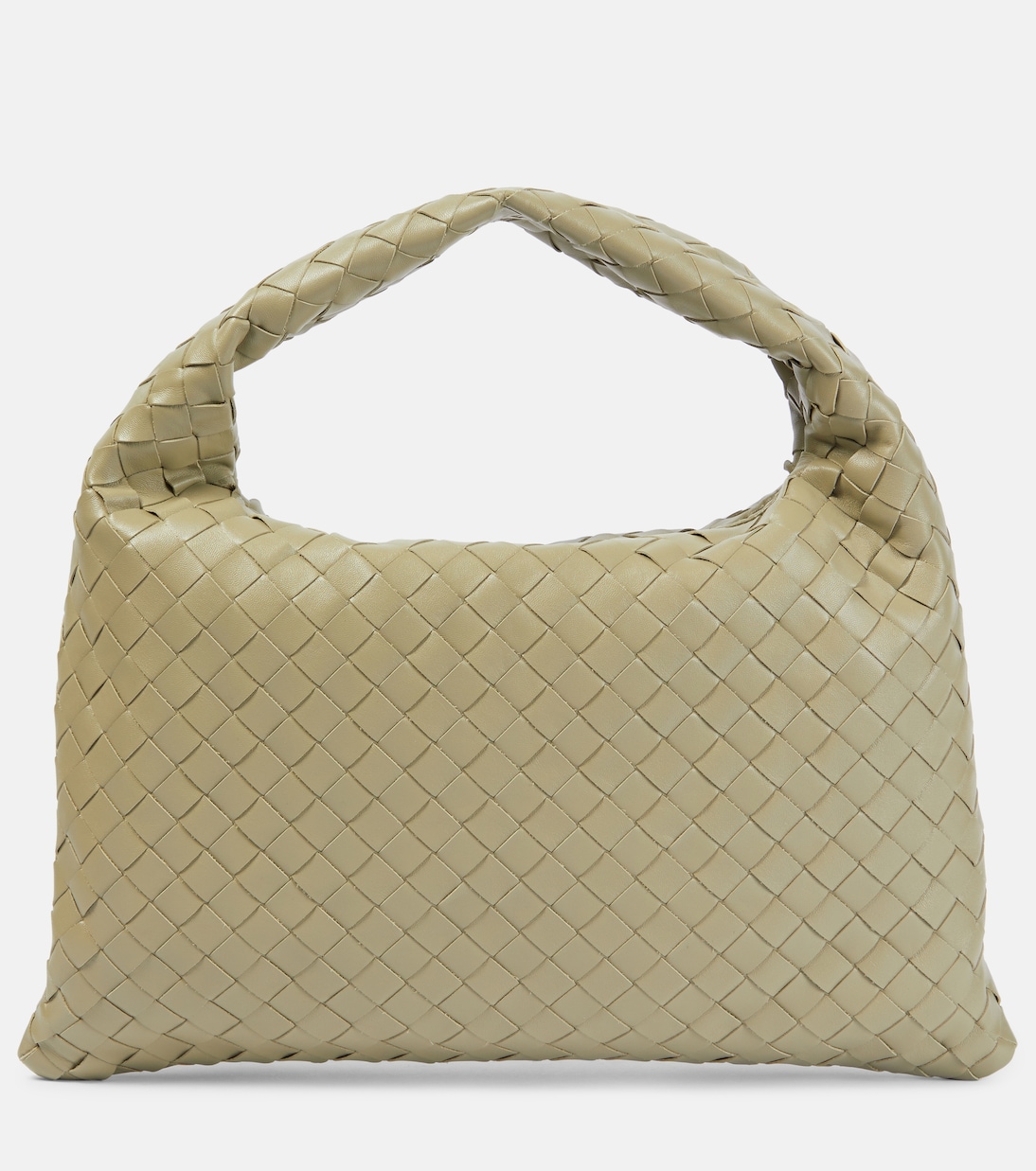 

Сумка через плечо из кожи Hop Intrecciato Bottega Veneta, Travertine - Muse Bra