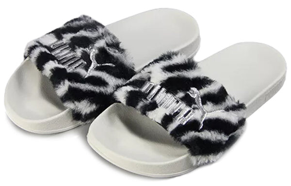 Тапочки leadcat ftr zebra slide Puma, черный — фото 3