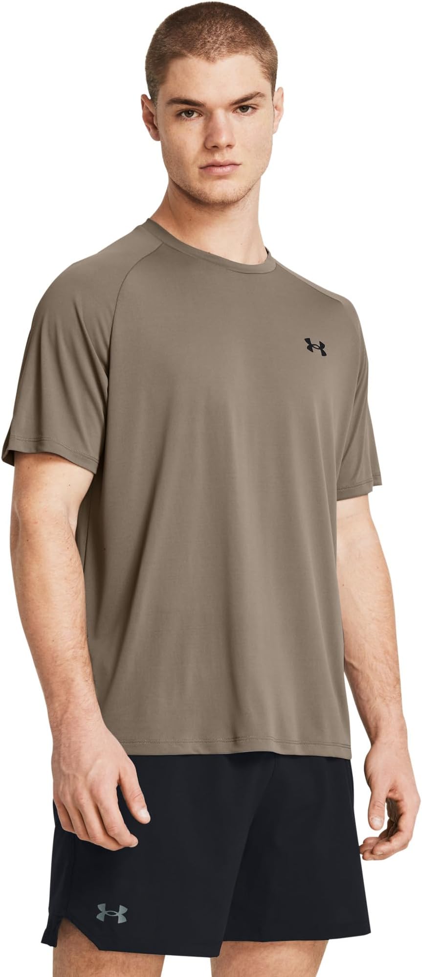 

Футболка Under Armour UA Tech 2.0 Short Sleeve Tee, Taupe Dusk/Black