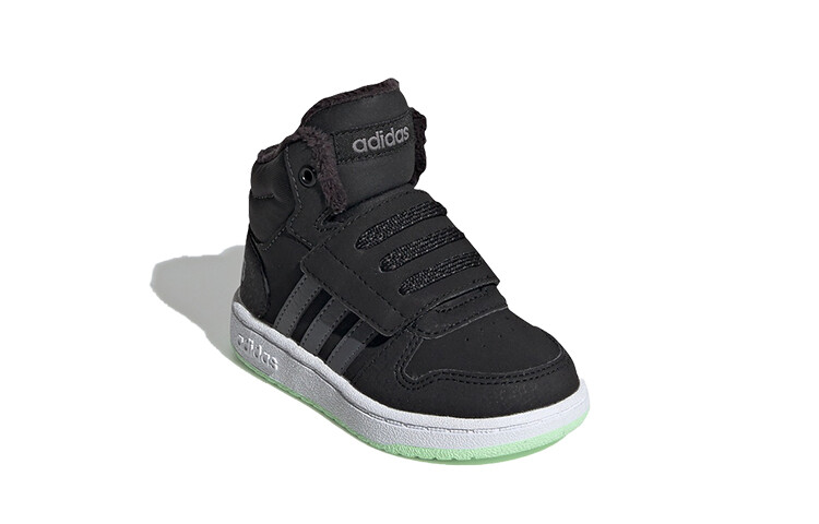 Кроссовки adidas neo Hoops 2.0 Toddler Shoes TD Mid-top White/Black/Green — фото 3