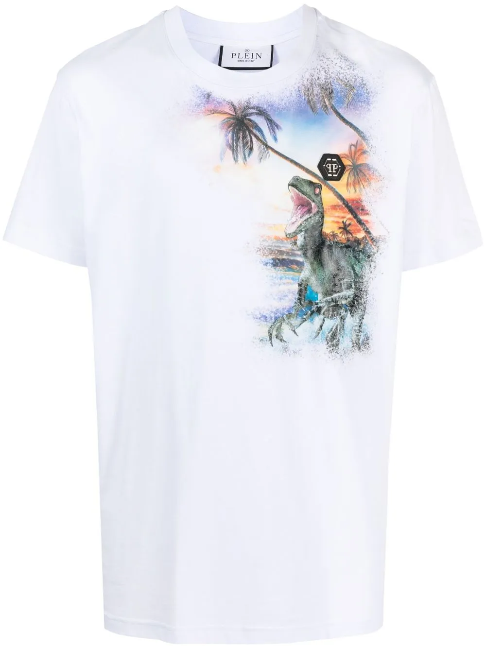 

Футболка Hawaii с графичным принтом Philipp Plein, белый
