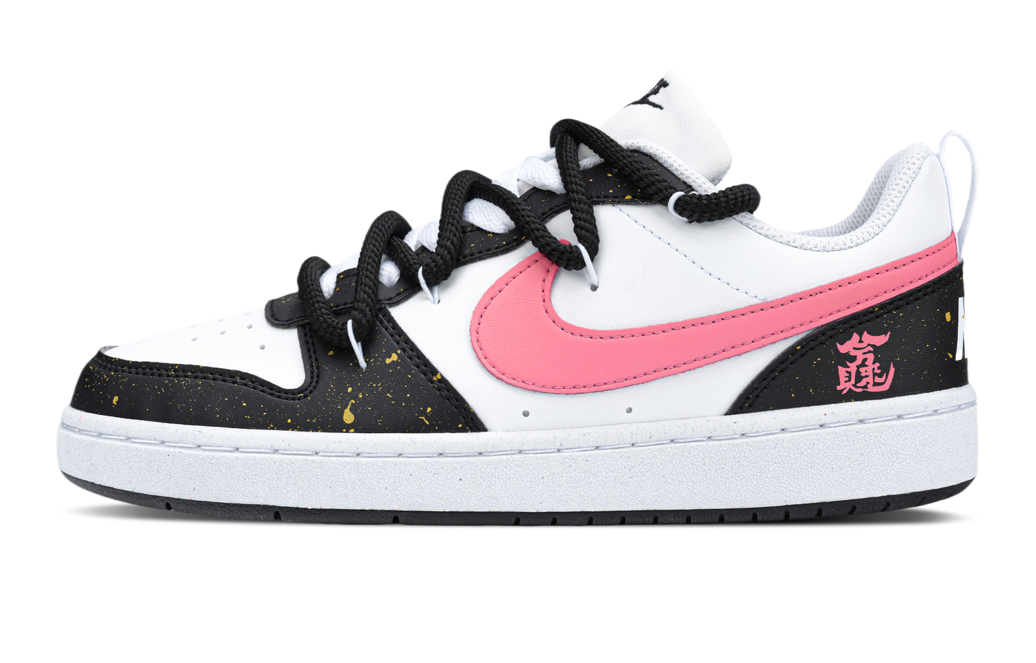 

Nike Court Borough Wealth Low Top детские скейтбординг кроссовки black pink для подростков