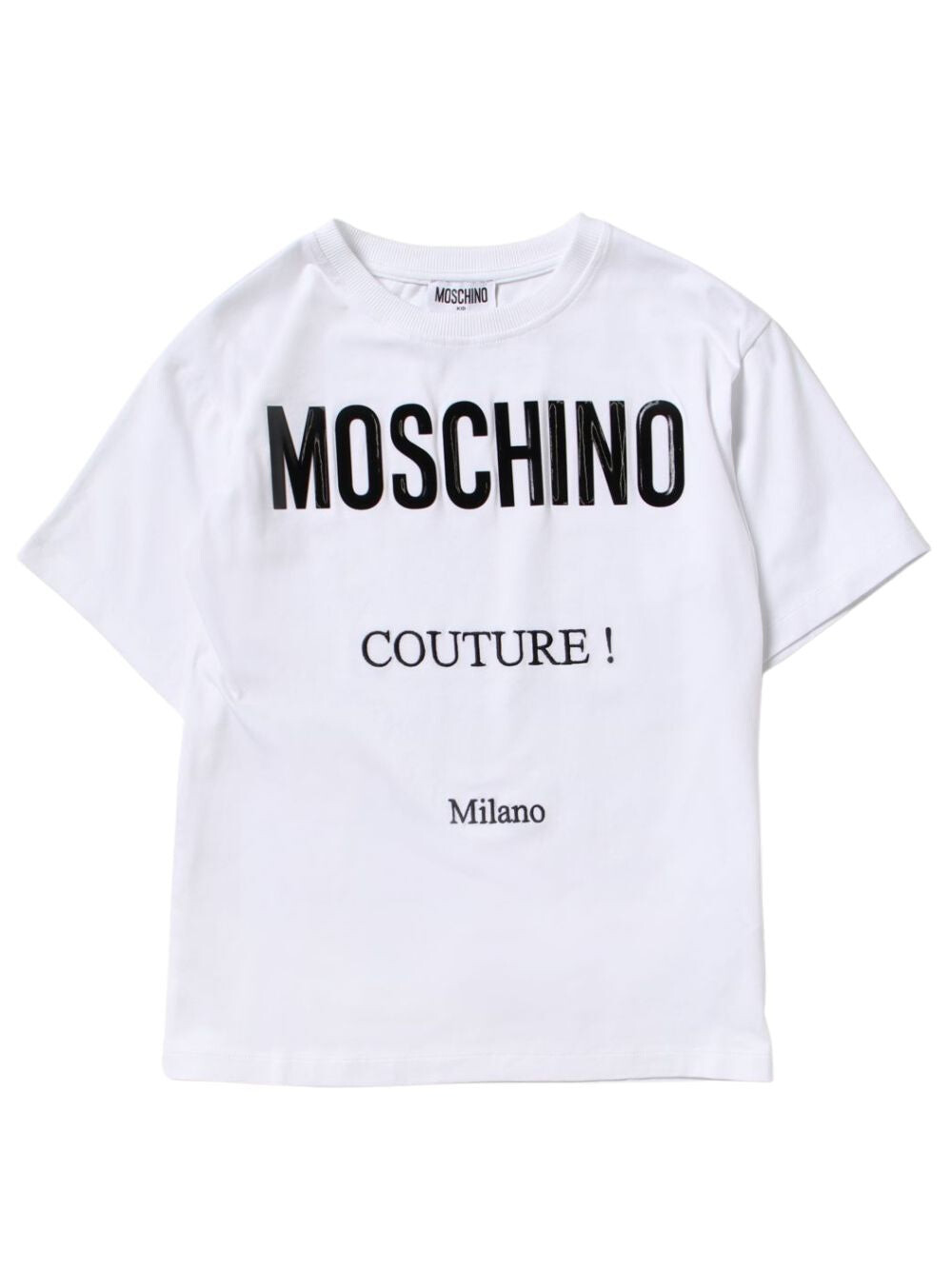 

Футболка для девочек с логотипом couture milano Moschino