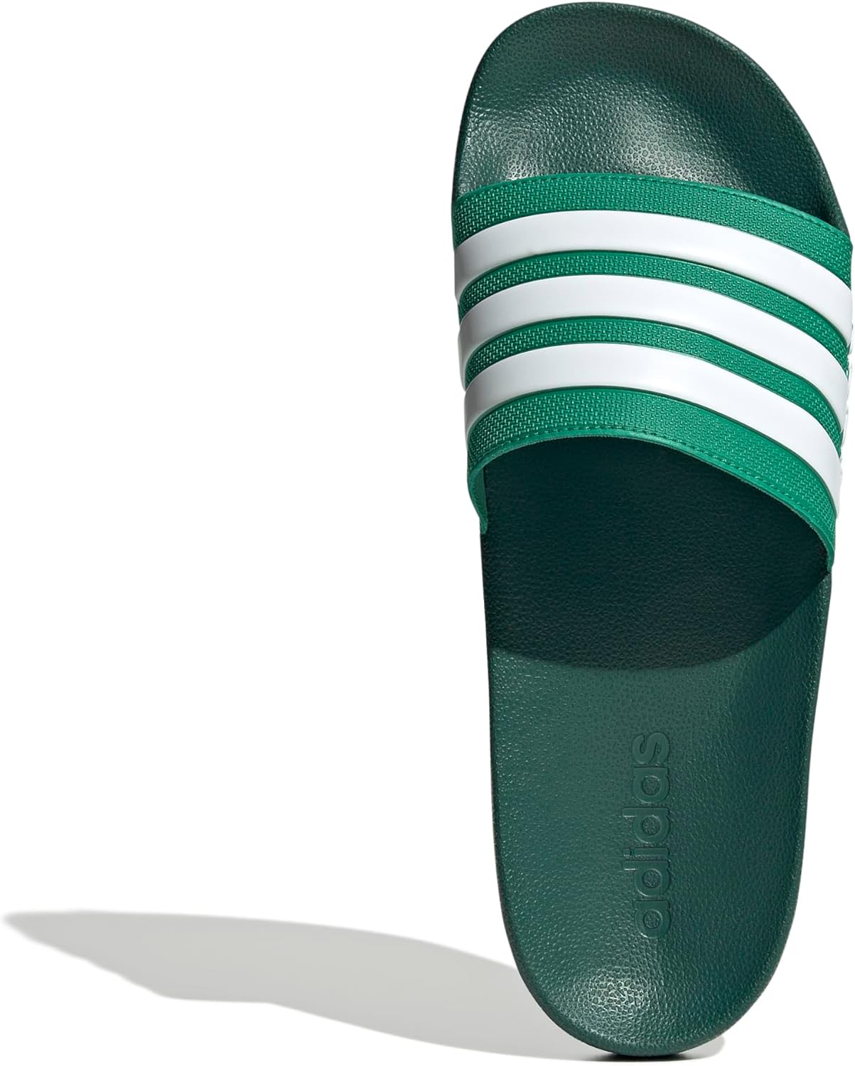 Сланцы для душа adidas Adilette для взрослых унисекс, белый/зеленый — фото 2