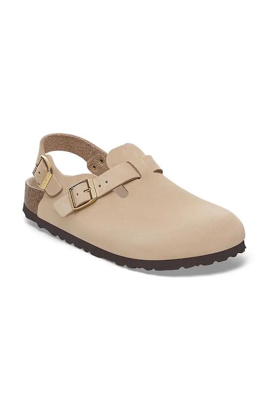 Нубуковые шлепанцы Tokio Birkenstock, бежевый — фото 2