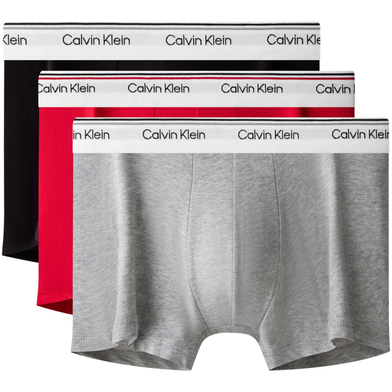 

Мужские трусы 3 штуки Calvin Klein, серый/красный/черный