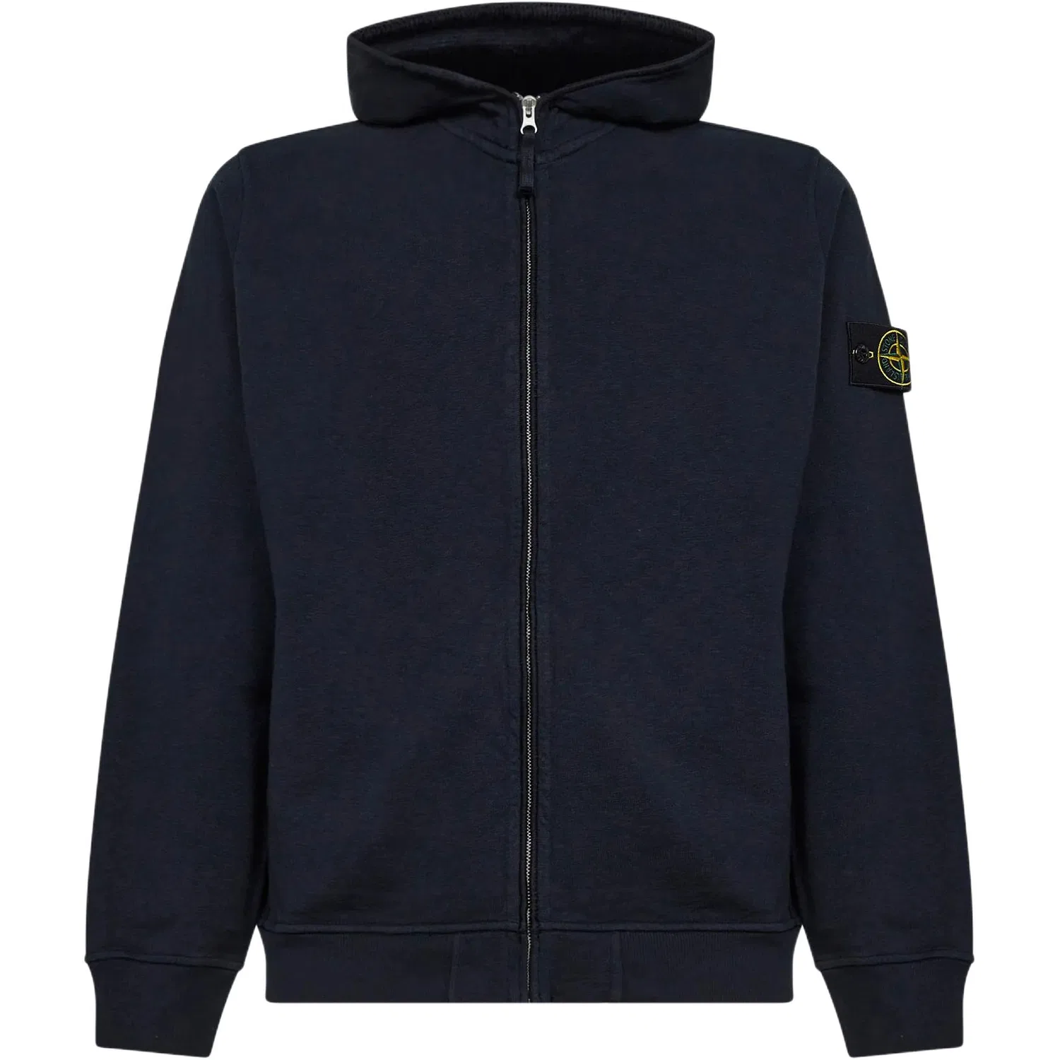 Худи с молнией Stone Island синее