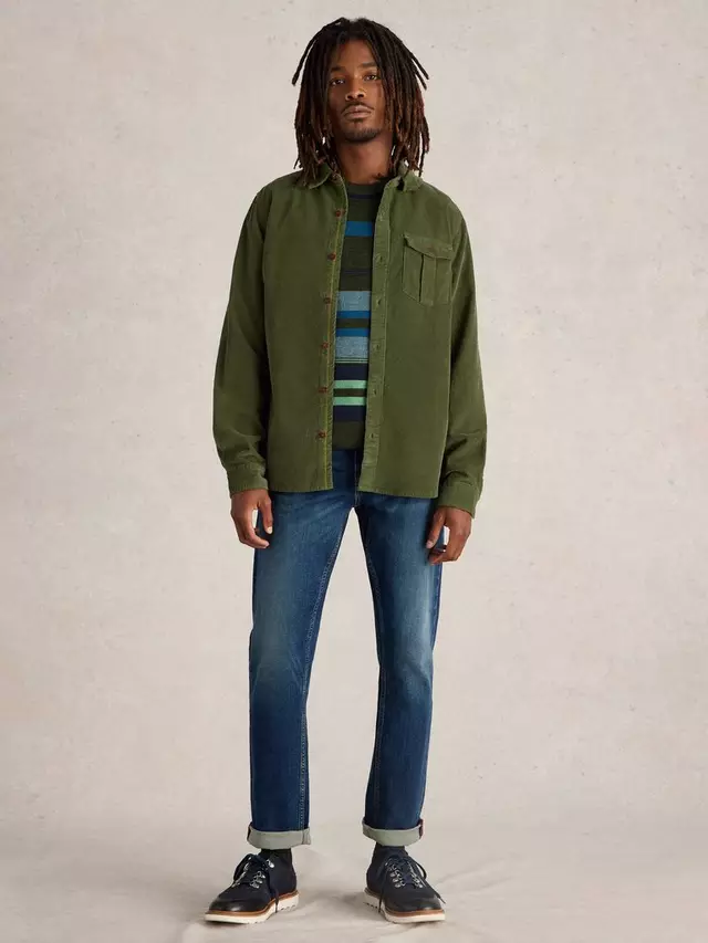 

Рубашка White Stuff Griffin Corduroy, цвет mid/green