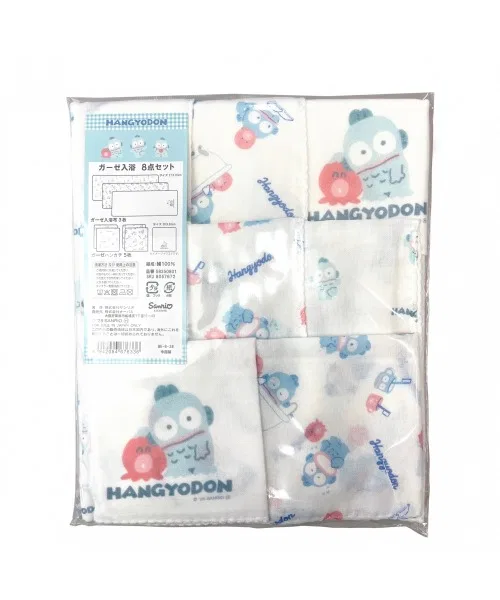 Набор салфеток для купания Sanrio, 8 предметов, белый — фото 3