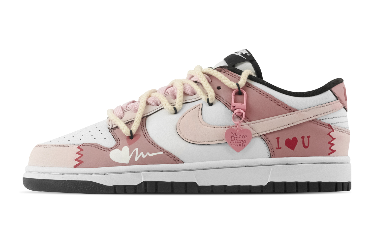 

Nike Данк Simple Love розовые нескользящие износостойкие низкие скейтборд-кроссовки унисекс, цвет Pink