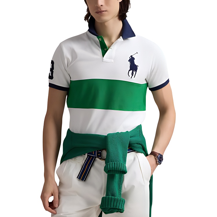 Поло Big Pony Polo Ralph Lauren, зеленый — фото 3