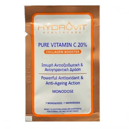 

Чистый витамин C 20% усилитель коллагена - 7 капсул Hydrovit