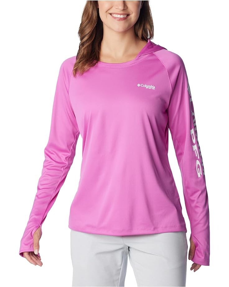 

Худи Columbia Tidal Tee, цвет Bright Lavender/White Logo
