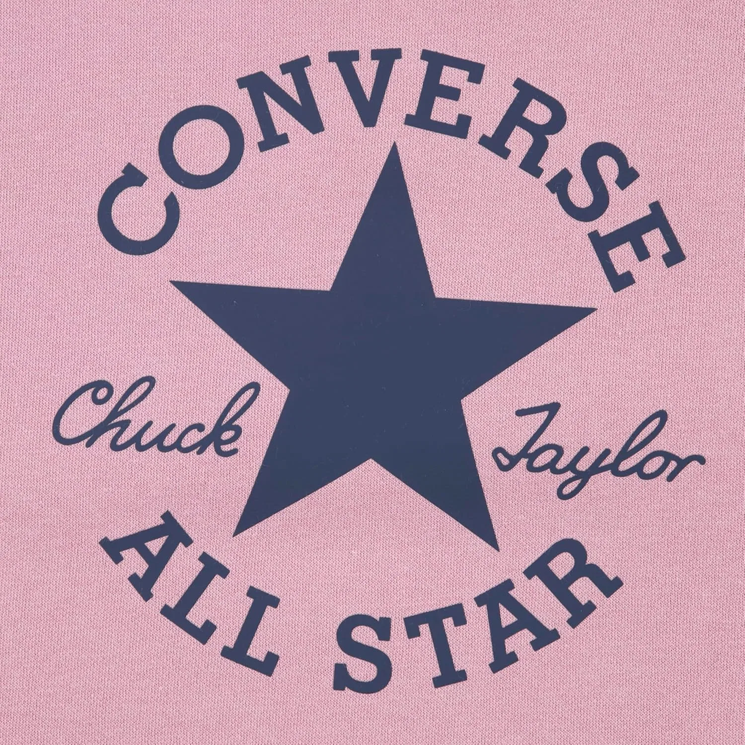 Детский спортивный комплект из толстовки и леггинсов Converse, лотос розовый/темно-синий — фото 2
