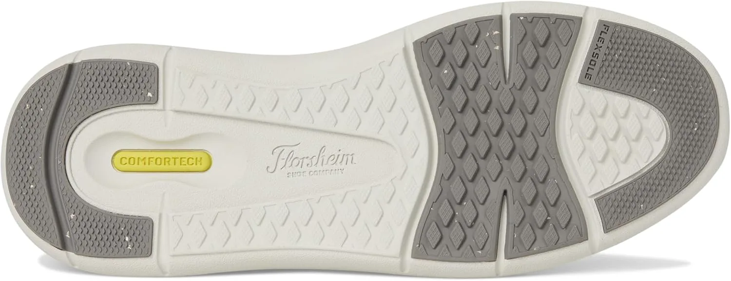 Мужские кроссовки Florsheim Fleet с эластичной шнуровкой и перфорированным носком, черно-белый — фото 3