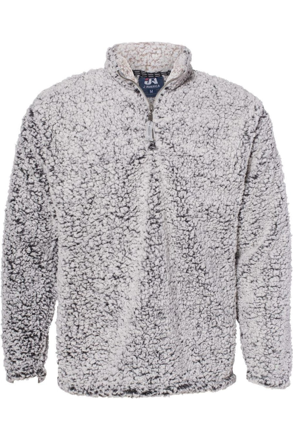 

J. America Sherpa свитер с застежкой-молнией на четверть, цвет black heather