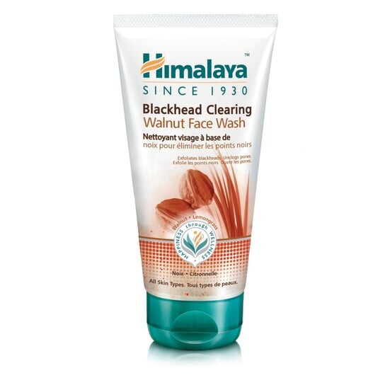 

Средство для умывания с грецким орехом Himalaya Blackhead Clearing, отшелушивает черные точки, очищает поры с добавлением лемонграсса и грецких орехов, для всех типов кожи - 150 мл