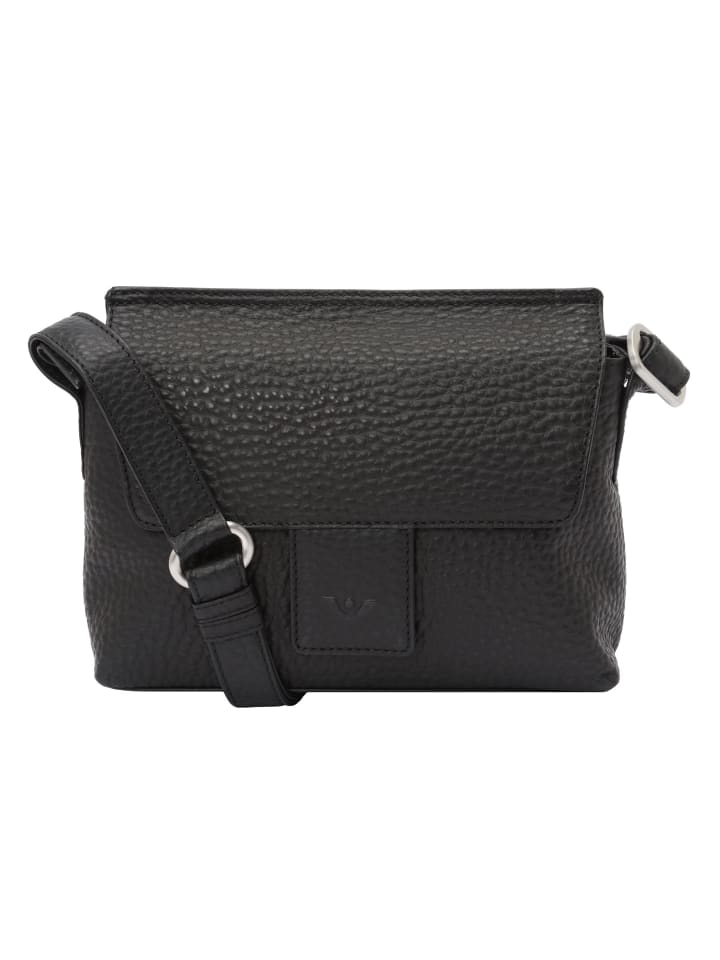 

Сумка через плечо Hirsch Fiora, кожа, 22,5 см, черного цвета VLD VOi Leather Design