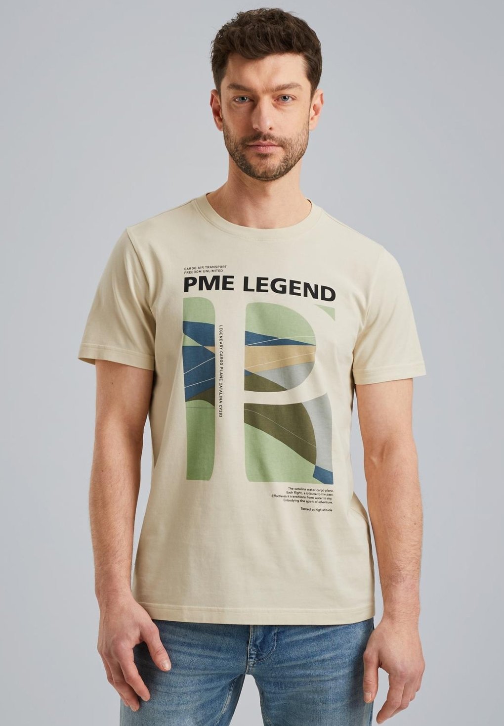 

Футболка с принтом PME Legend, бежевый
