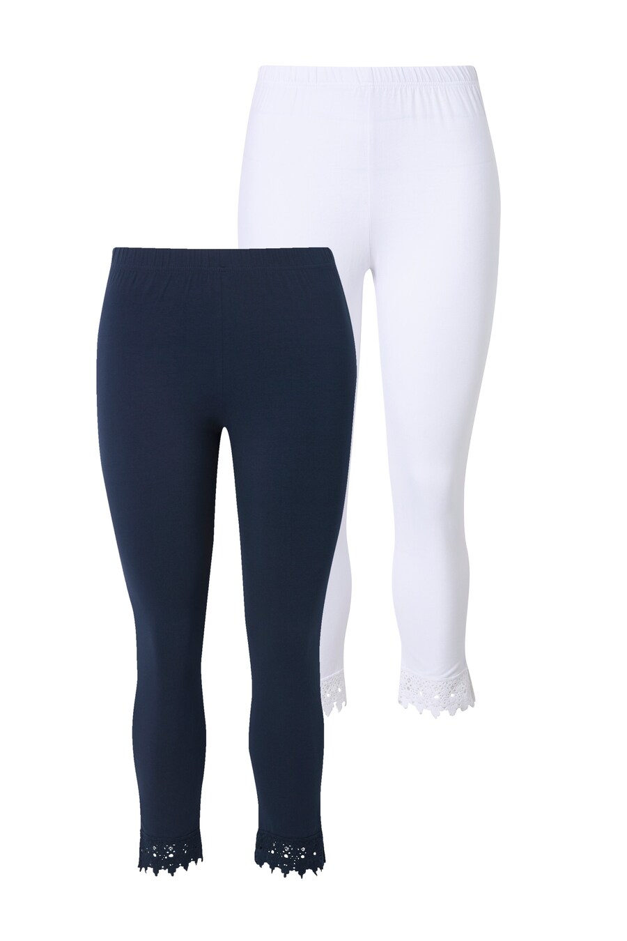 

Узкие леггинсы Ulla Popken, цвет marine blue/White