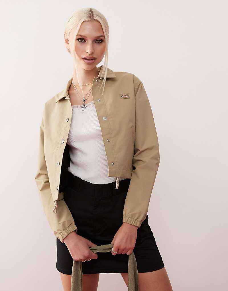 

Укороченная куртка цвета хаки Dickies Oakport