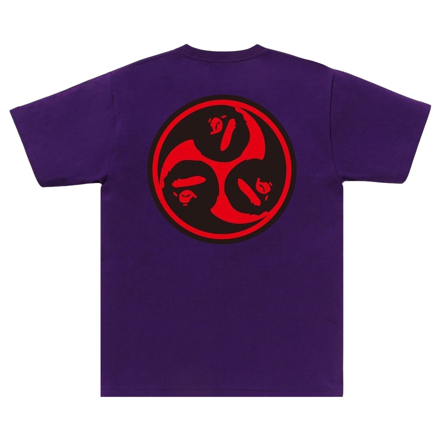 Футболка BAPE Japan Culture Mitsudomoe Фиолетовый — фото 2