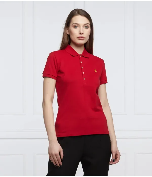 Полюс slim fit Polo Ralph Lauren, красный — фото 3