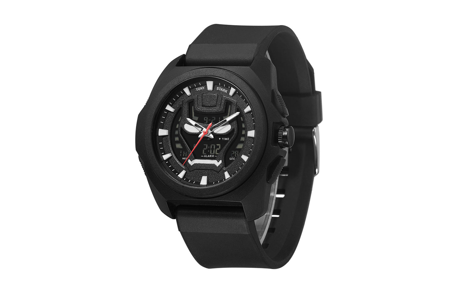 

MARVEL Часы Iron Man Energy Series Electronics + Quartz Movement TPU Strap Watch Unisex White Dial M-5048