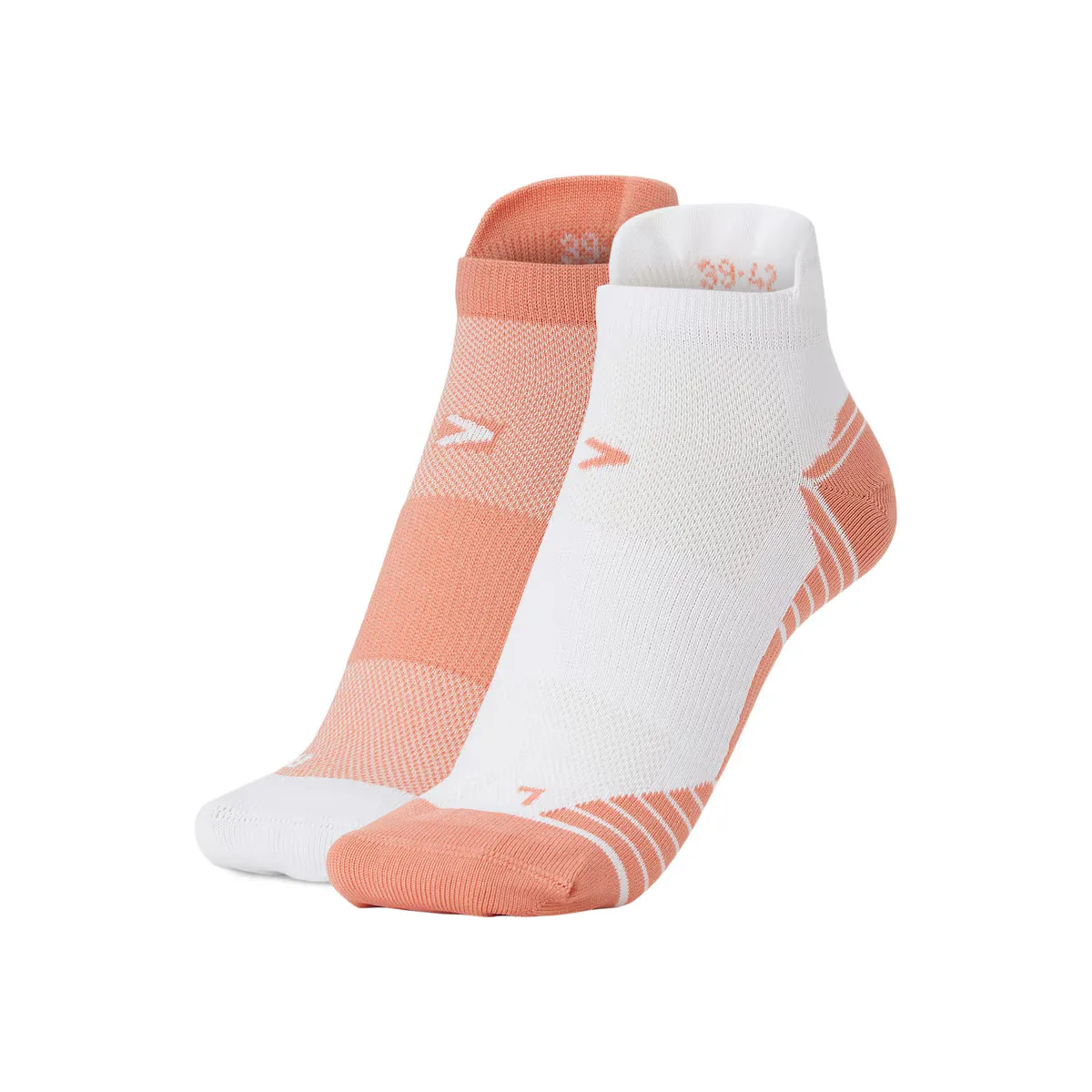 

2 упаковки носков для бега с пряжей Meryl Skinlife Boomerang, белый