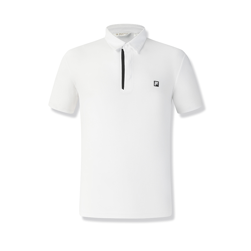 

FILA Гольф серия поло мужское нефритово-белое