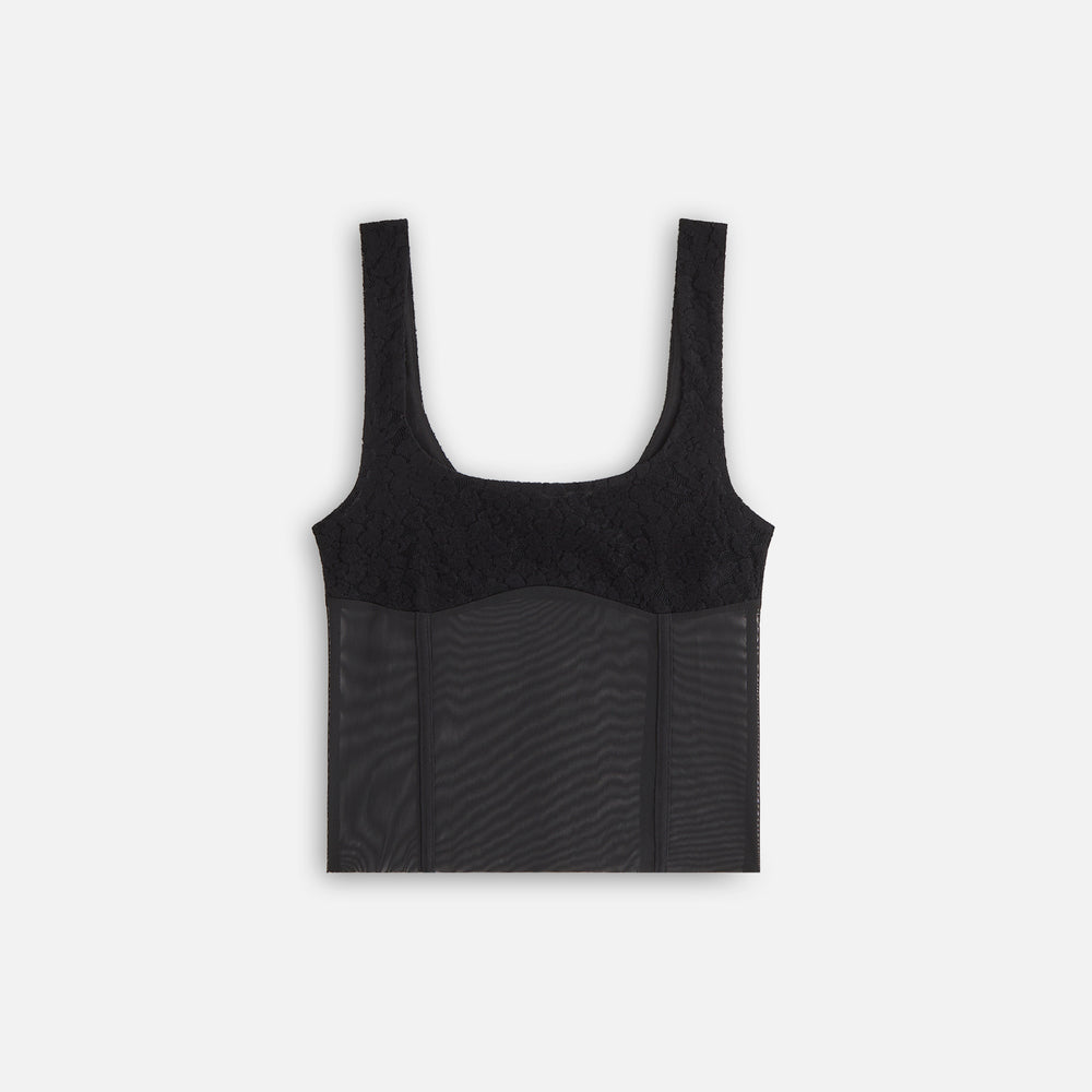 

Рубашка Kith Women Liyah Plush Lace Mesh Tank, черный