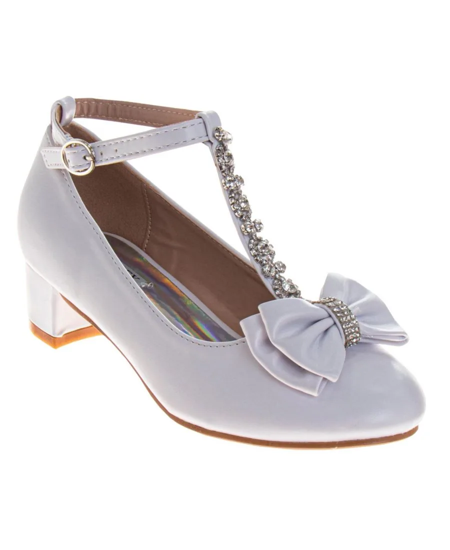 Детские блестящие туфли Badgley Mishcka для девочек Badgley Mischka, белый