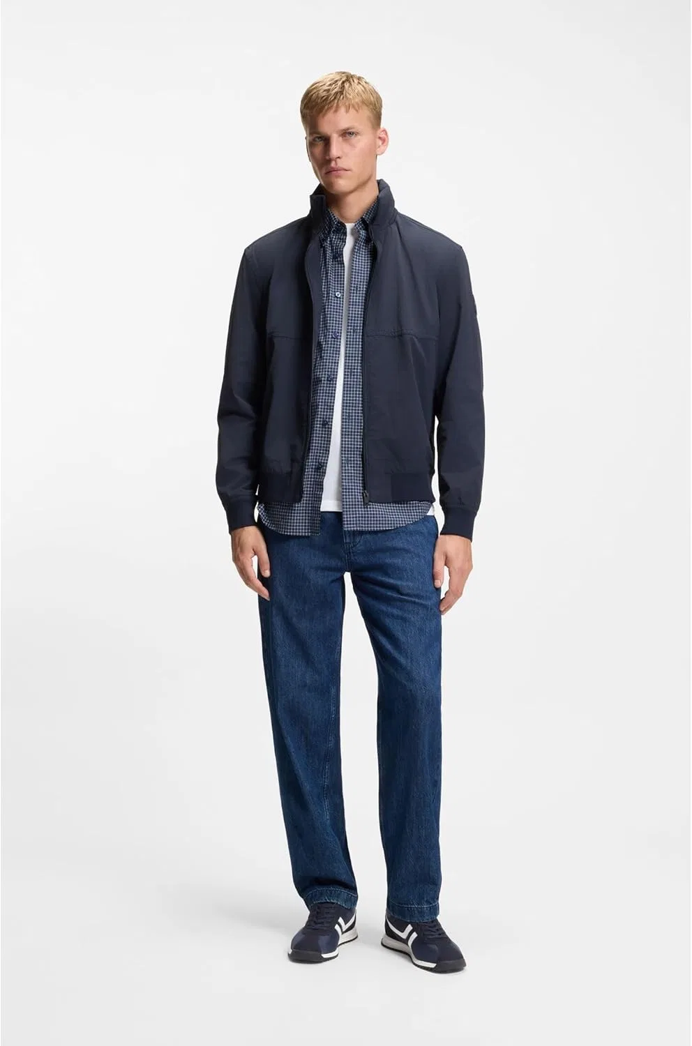 BOSS Zayn_Lowp_nymi 10278199 01 Мужские низкопрофильные кроссовки, Blue — фото 2